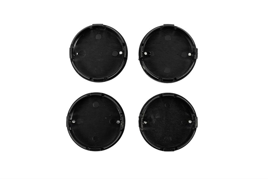 Audi Nabenkappen für Felgen 60/58 mm (Schwarz/Chrom, 4 Stk.) Foto 4