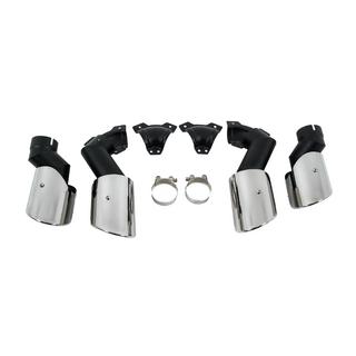 Auspuffblenden V2 Silver im X6M F96 Style BMW X6 G06 2019–2027 Foto 2