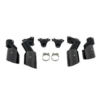 Auspuffendrohre V2 Black im X6M F96-Style BMW X6 G06 2019–2027 Foto 2