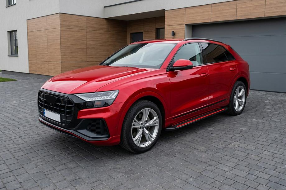 Audi Q8 2018- Seitliche Trittbretter Maya Red (2 Stk., Aluminium) Foto 1