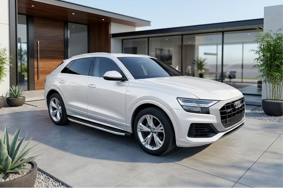 Audi Q8 2018- Seitentrittbretter Fullmond (2 Stk., Aluminium) Foto 2
