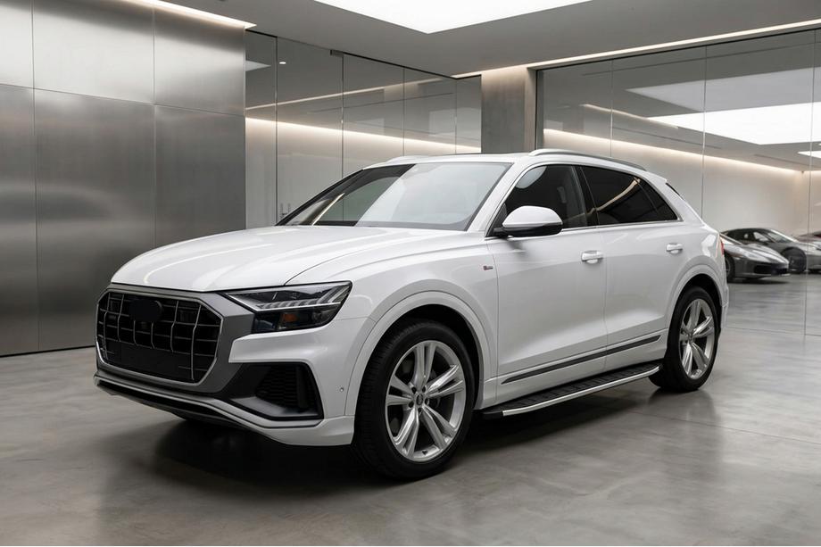 Audi Q8 2018- Seitentrittbretter Fullmond (2 Stk., Aluminium) Foto 1
