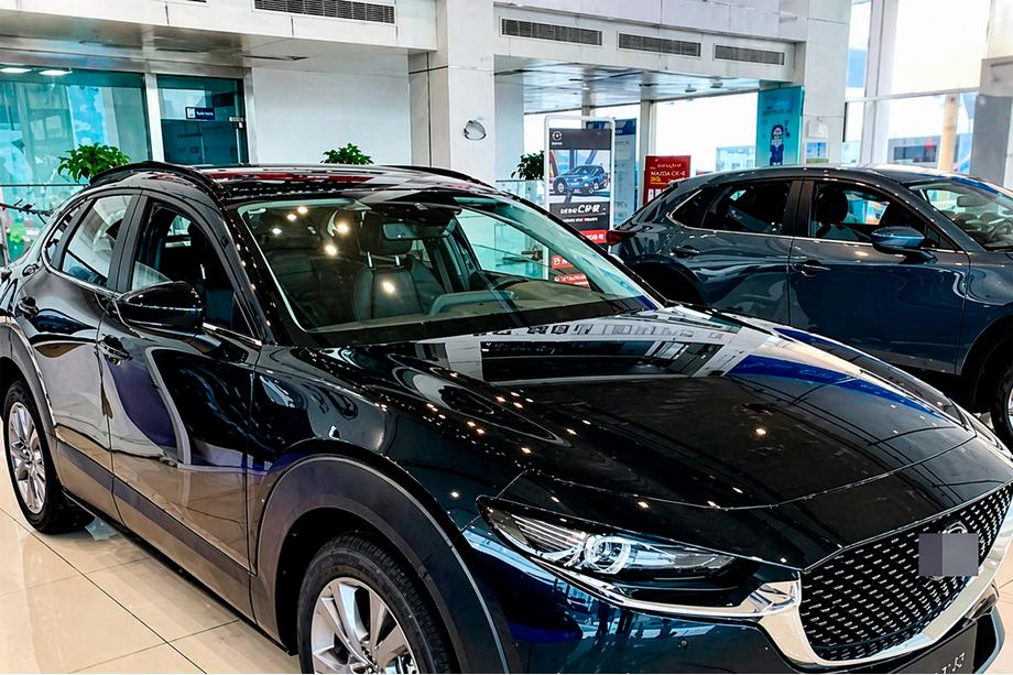 Mazda CX-30 2019- OEM integrierte Dachreling (2 Stk.) Grau Foto 3