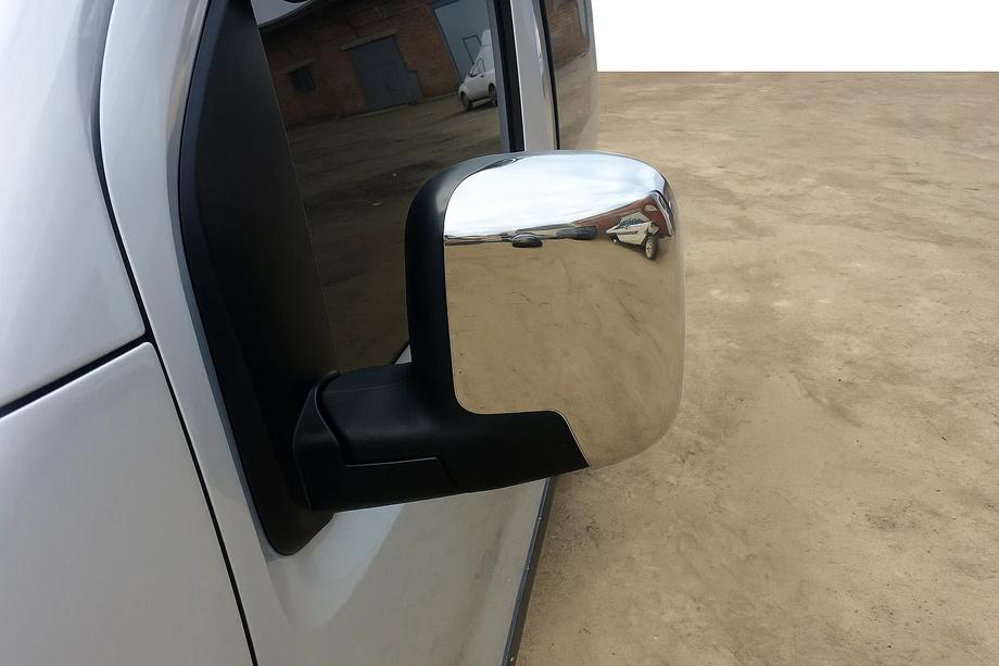 Peugeot Bipper 2008-2017 Spiegelabdeckungen Kappen (2 Stk, Edelstahl) Foto 1