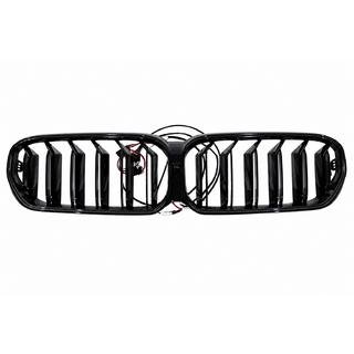 Nierengitter M-Look V1 LED (2021-2023, Schwarz Hochglanz) BMW 5er G30/G31 2017–2023 Foto 3