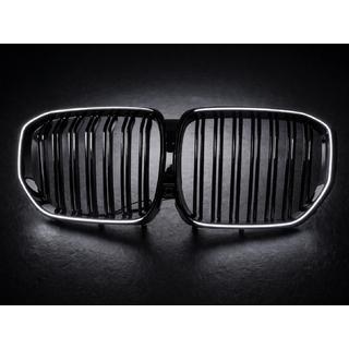 BMW Nieren Grill M-Look LED (2019-2022, Schwarz Hochglanz) Foto 4