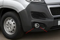 Fiat Ducato 2006-2025 Abdeckungen für Nebelscheinwerfer (4 Stk, Edelstahl) Foto 1