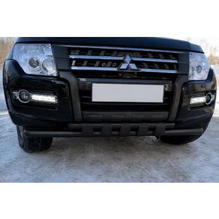 Frontschutzbügel ST015 Black (Edelstahl) Mitsubishi Pajero Wagon IV 2006-2021 Foto 1