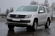 Volkswagen Amarok 2010-2022 Frontbügel ST018-2 Black (Edelstahl) Foto 4
