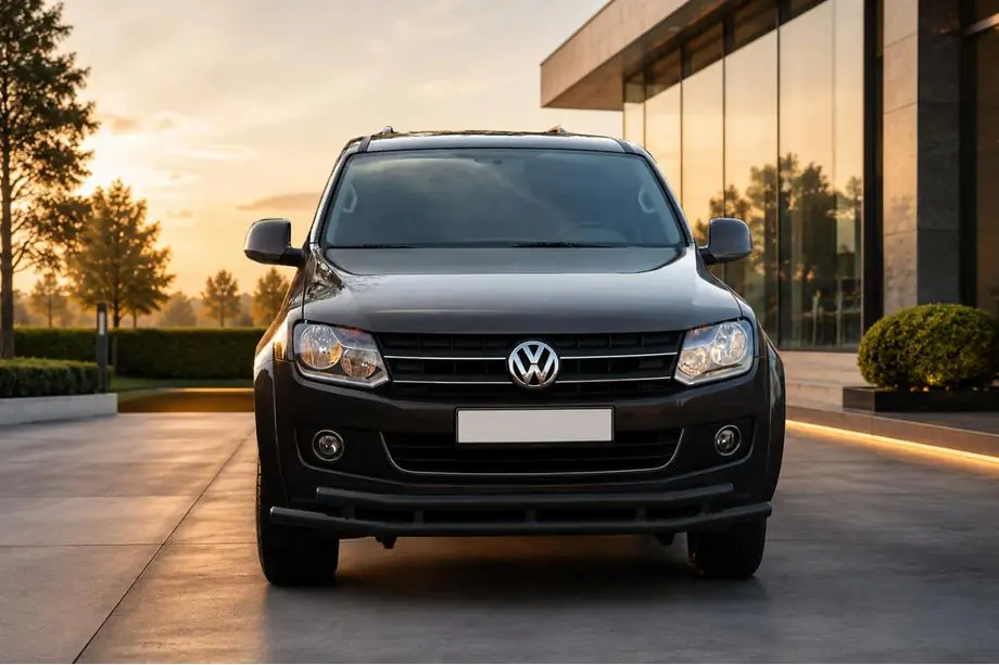 Volkswagen Amarok 2010-2022 Frontbügel ST018-2 Black (Edelstahl) Image