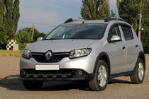 Renault Sandero 2013-2022 Frontschutzbügel ST015 Black (Edelstahl) Foto 1