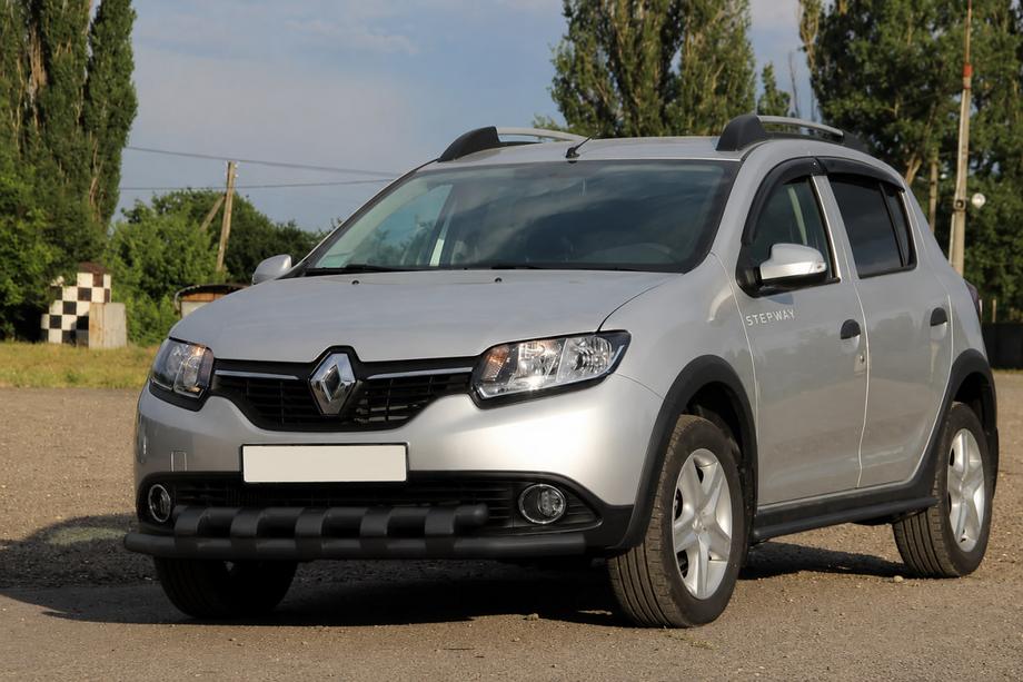 Dacia Sandero 2013-2020 Frontschutzbügel ST015 Black (Edelstahl) Foto 1