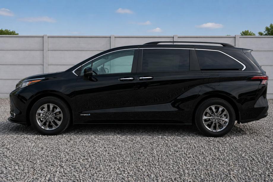 Toyota Sienna 2020- Integrierte Dachreling schwarz OEM (Aluminium) Foto 1