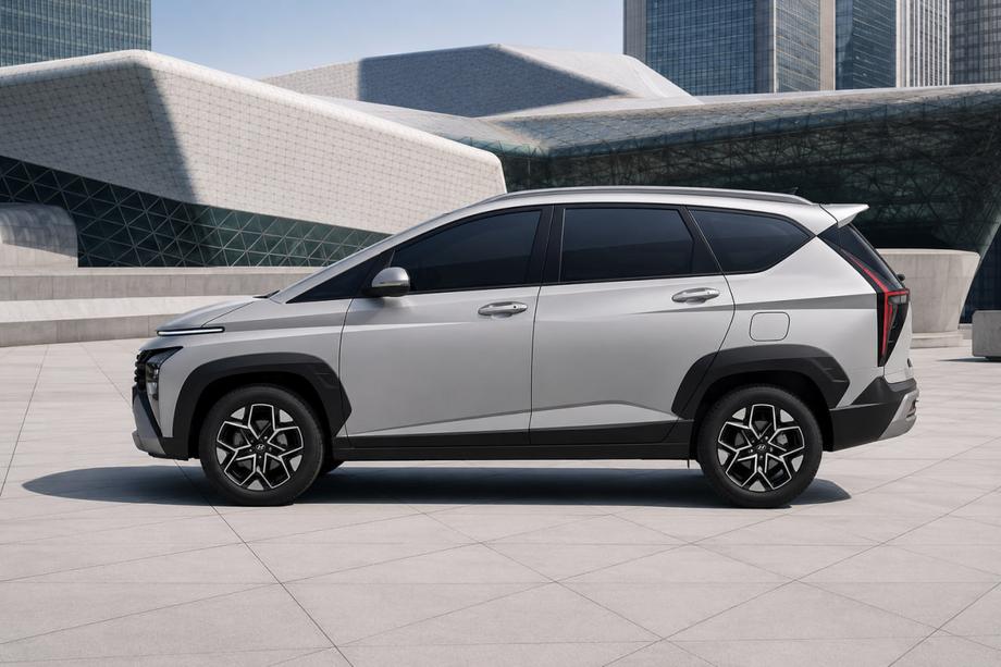 Hyundai Stargazer 2022– Integrierte OEM Dachreling grau (Aluminium) Image