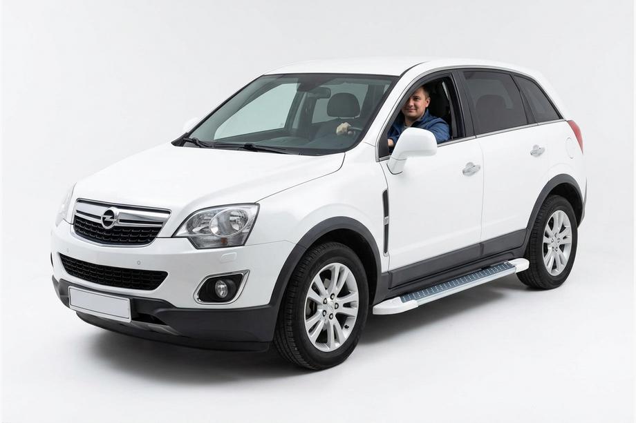Opel Antara 2006-2017 Seitenschweller Allmond White (2 Stk., Aluminium) Image