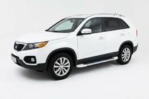 Kia Sorento II XM 2009-2014 Seitenschweller Allmond White (2 Stk., Aluminium) Foto 1
