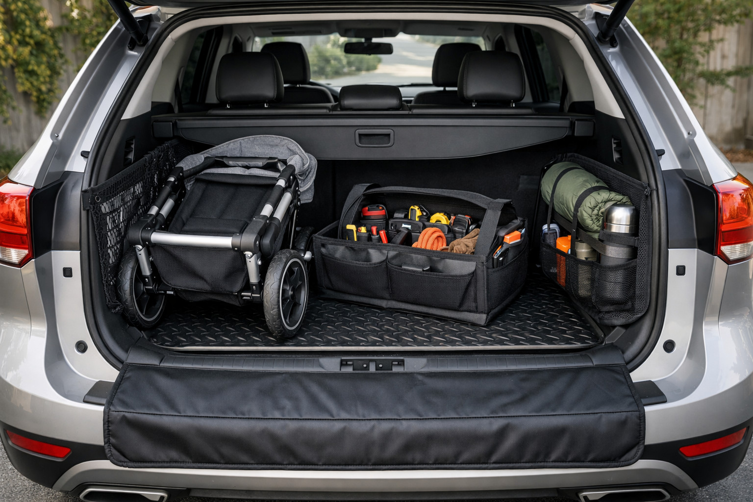 So bleibt der Kofferraum sauber, wenn Sie Kinderwagen, Werkzeug oder Ausrüstung transportieren