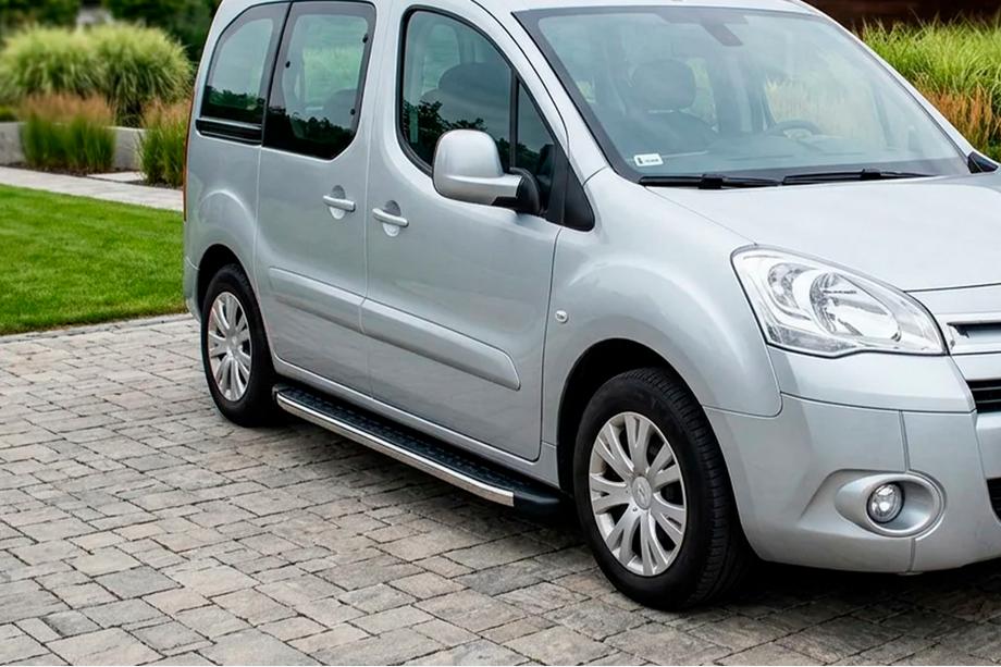 Peugeot Partner Tepee 2008-2018 Trittbretter BlackLine (2 Stk, Aluminium) Image