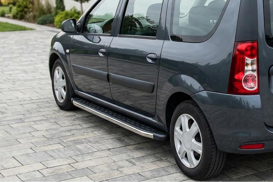 Dacia Logan MCV 2004-2014 Trittbretter BlackLine (2 Stk, Aluminium) Image