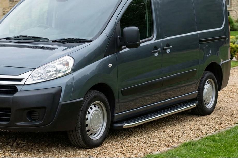 Fiat Scudo 2007-2015 Trittbretter BlackLine (2 Stk, Aluminium) Image