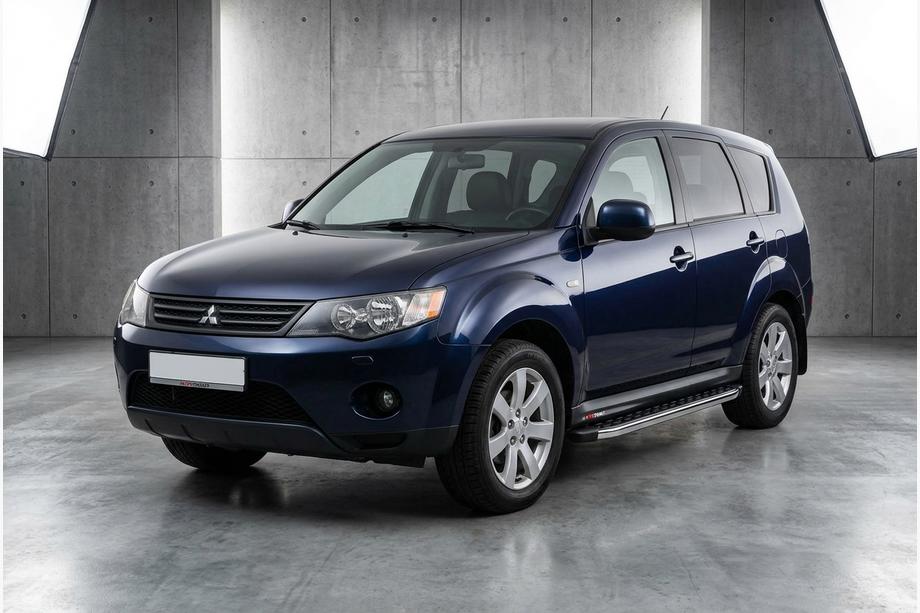 Mitsubishi Outlander 2006-2012 Trittbretter BlackLine (2 Stk, Aluminium) Image