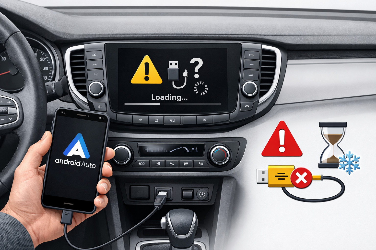 Warum Android Auto nicht funktioniert oder einfriert