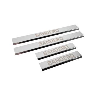 Carmos V3 Einstiegsleisten (4 Stk., Edelstahl) Renault Sandero 2007-2013 Foto 3