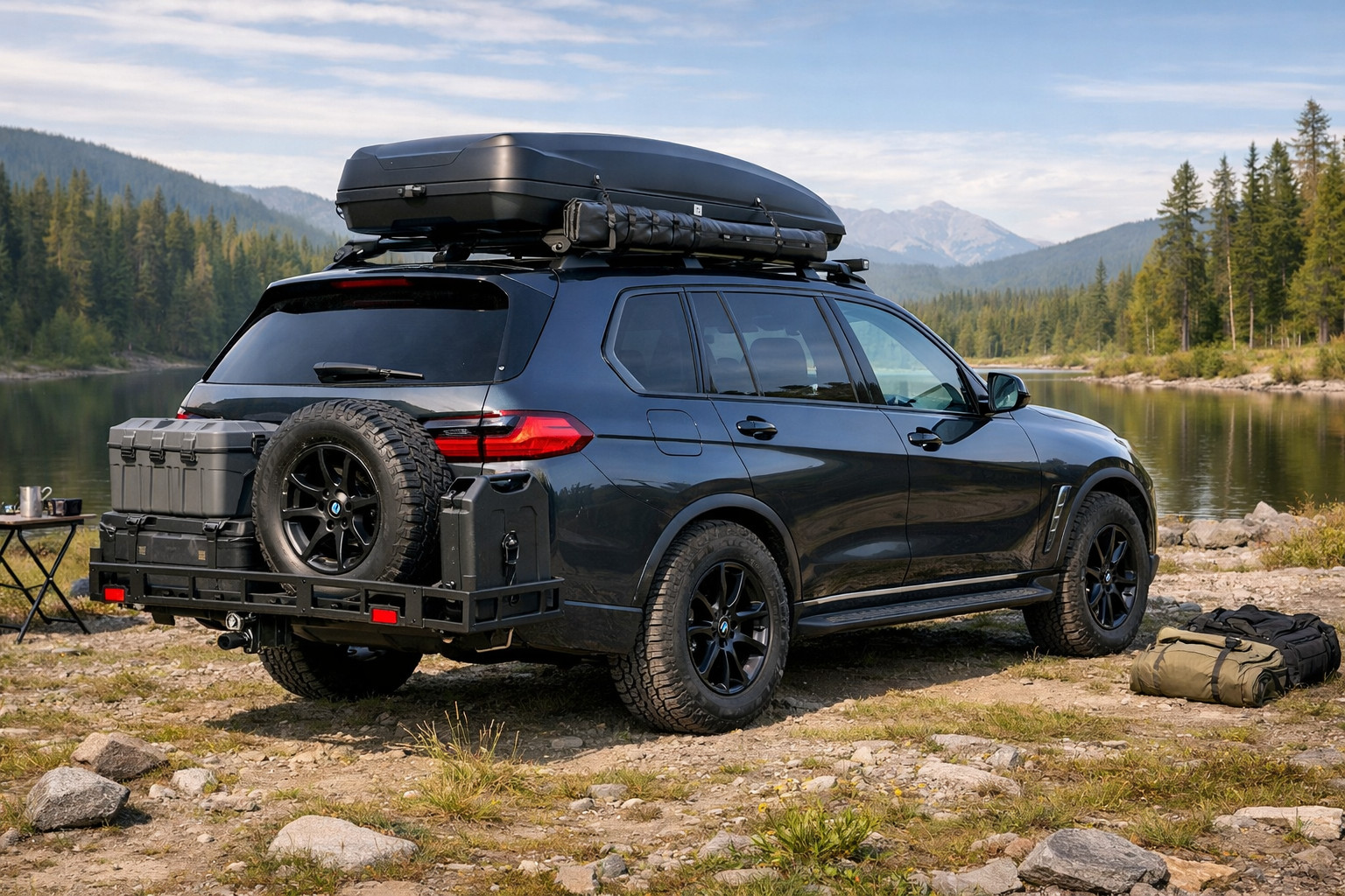 Was man am BMW X7 G07 für Ausflüge und Dachgepäck montiert