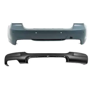 Heckstoßstange mit Diffusor für einseitige Doppelendrohre M-Sport (für E90 2008-2011)