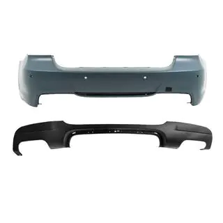 Heckstoßstange mit Diffusor für doppelseitige Doppel-Abgasanlage M-Sport (für E90 2008-2011)