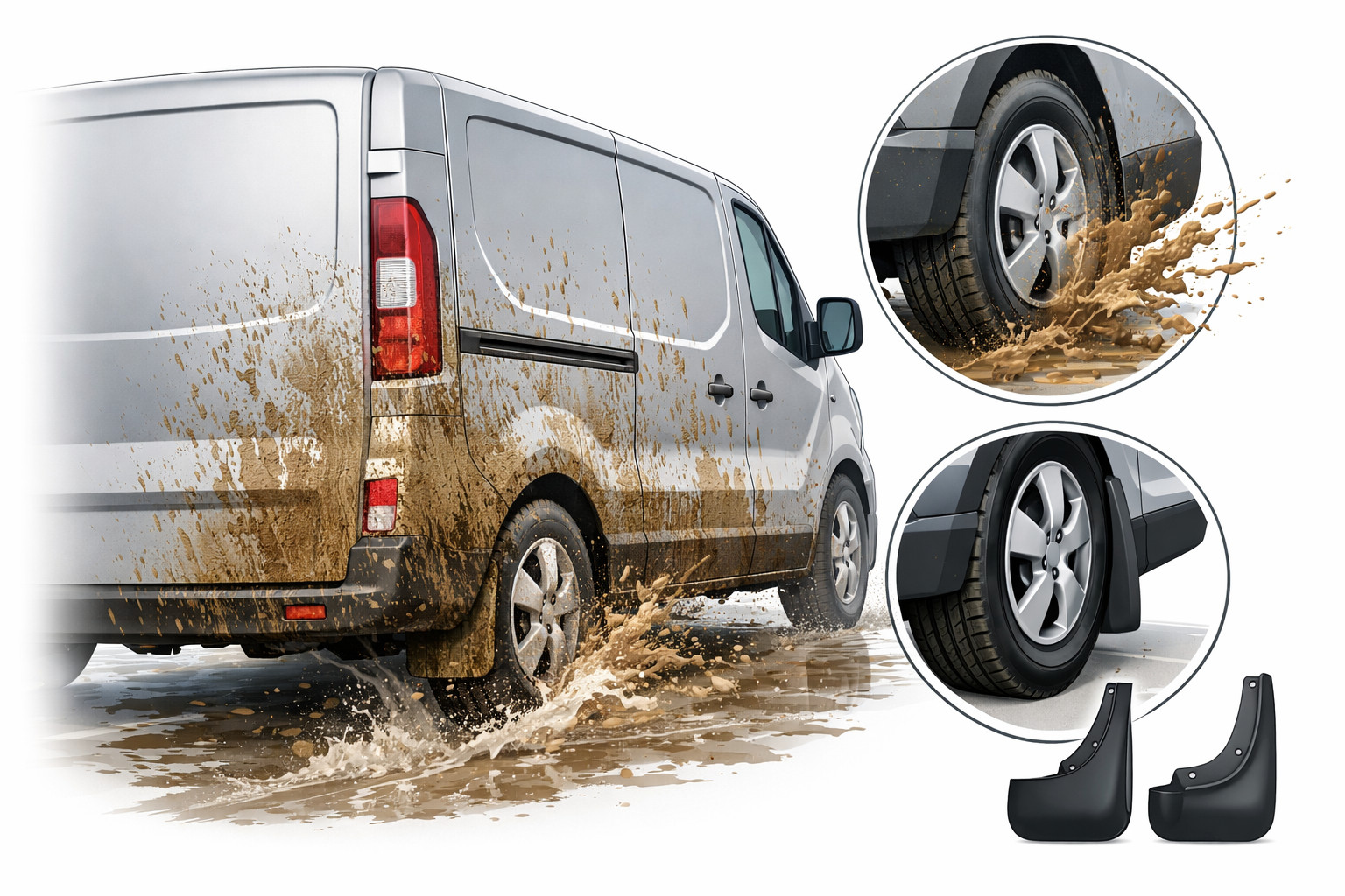 Warum der Renault Trafic nach Regen voller Schmutz ist – und welche Schmutzfänger passen