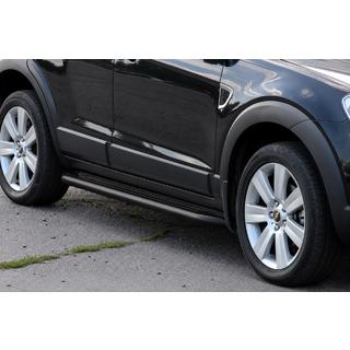 Seitliche Trittbretter Premium Black (2 Stk., Edelstahl) Chevrolet Captiva 2006-2019 Foto 3