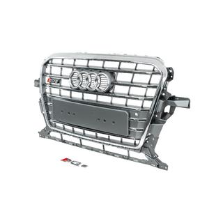 SQ-Style Kühlergrill vorne (2012-2017, grau mit Chrom) Audi Q5 2008-2017 Foto 2