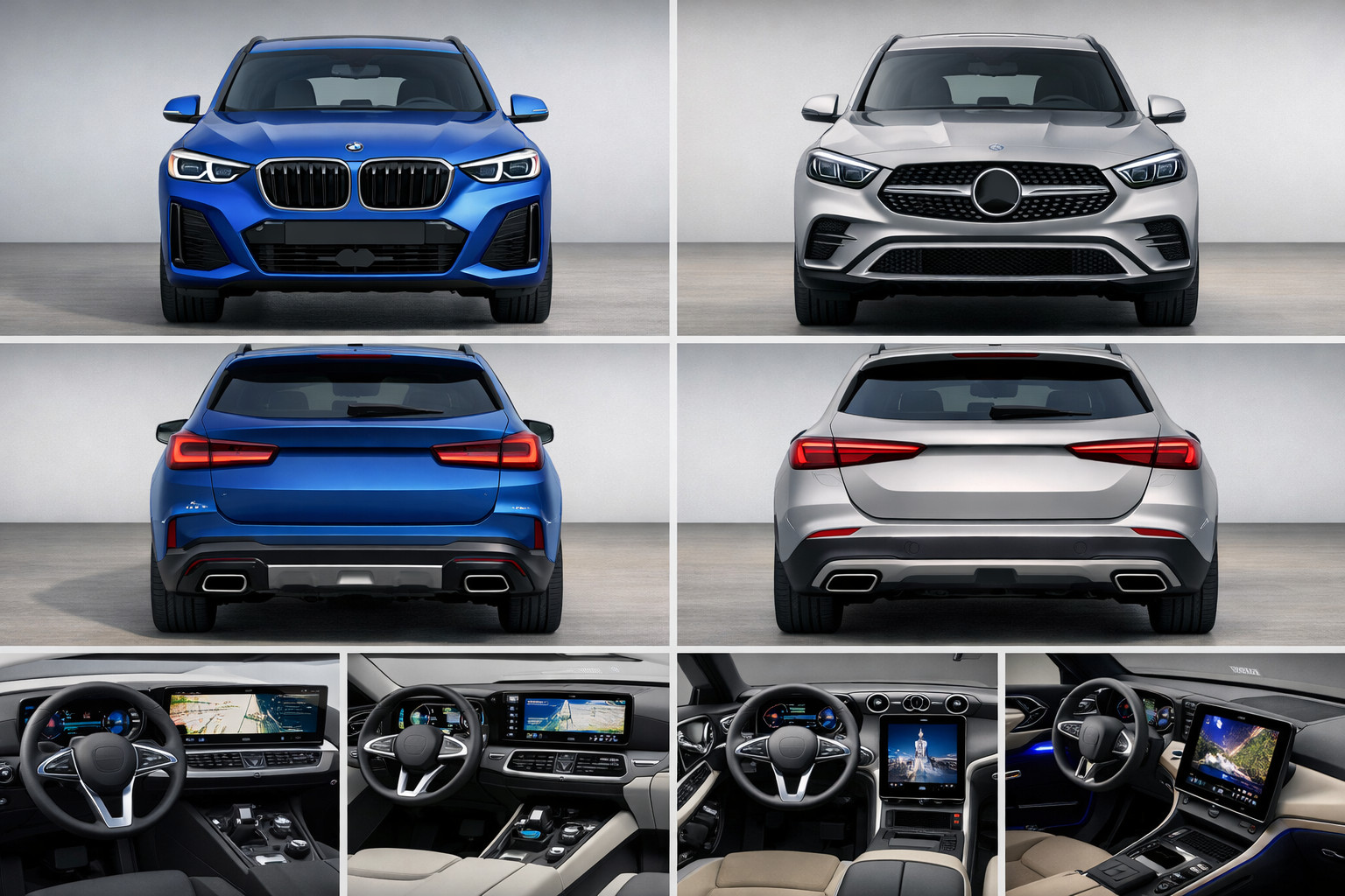 BMW X3 G45 vs Mercedes-Benz GLC X254: Design, Motoren, Ausstattung