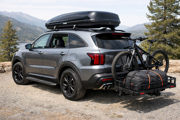 Upgrade-Paket für Kia Sorento 2024 für Reisen und Gepäck Foto 1