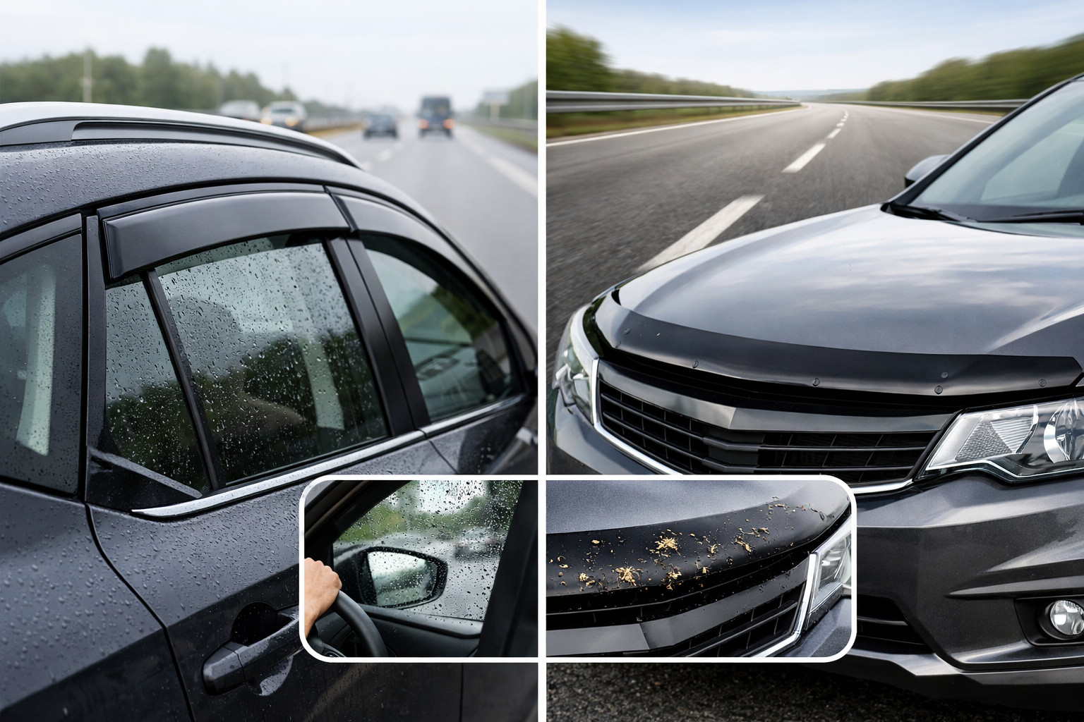 Windabweiser für Fenster oder Motorhauben-Deflektor: Was ist in Stadt und auf der Autobahn nützlicher?