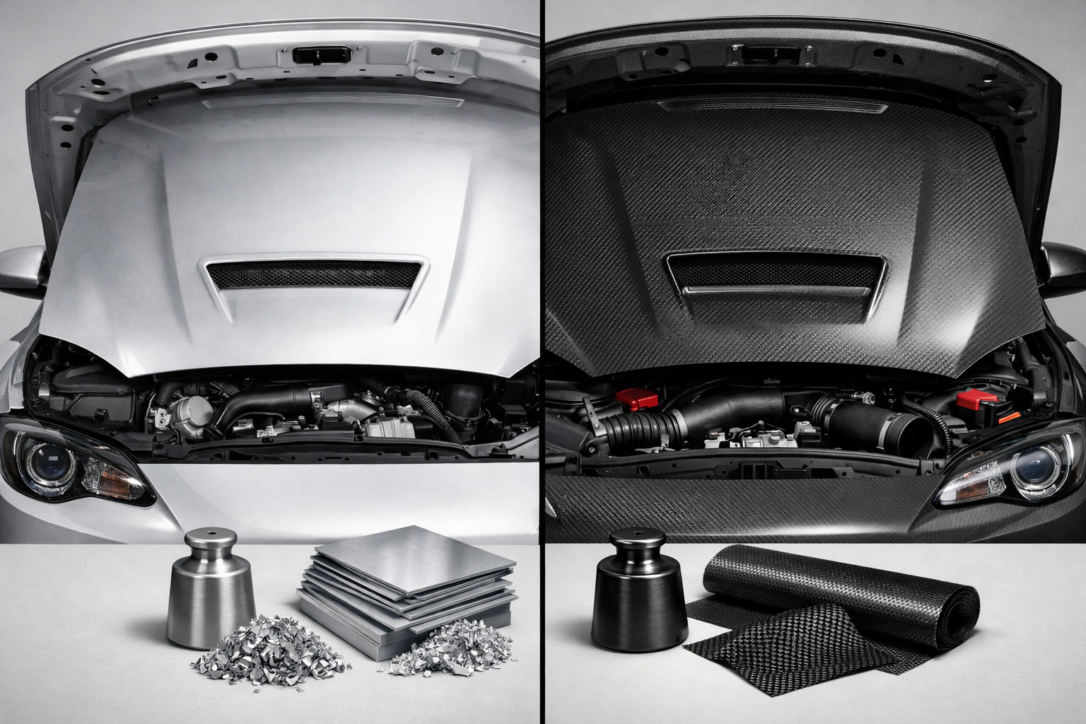 Alu- oder Carbon-Motorhaube: Was lohnt sich für Austausch und Tuning?