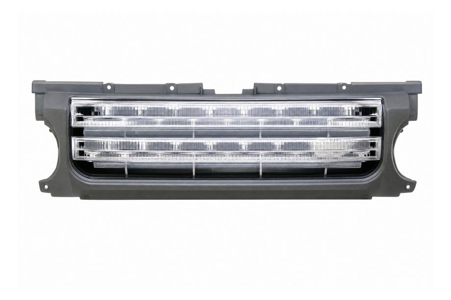 Land Rover Discovery IV 2009-2017 Kühlergrill – grauer Rahmen / silbernes Gitter Foto 1