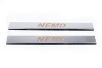 Citroen Nemo 2007-2017 Einstiegsleisten Abdeckungen Carmos V1 (2 Stk, Edelstahl) Foto 2