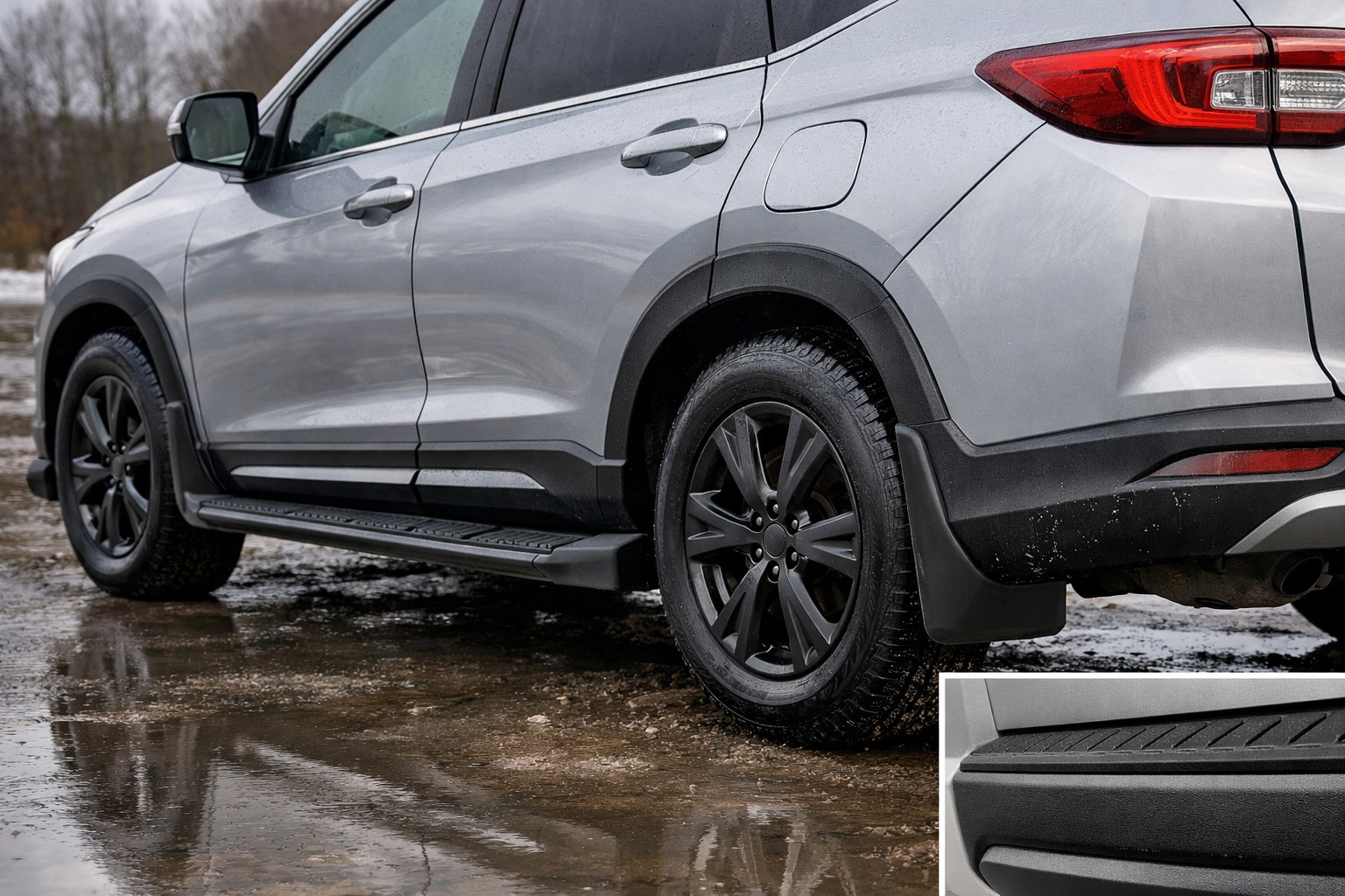 Was du bei Regen und Matsch am Auto montierst, damit die Karosserie sauberer bleibt