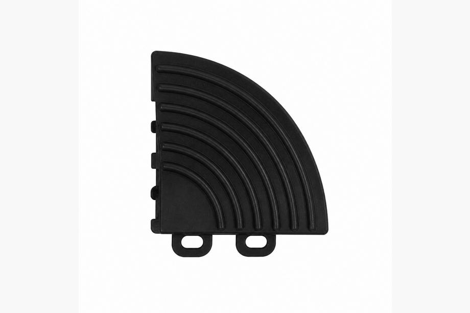 Eckelement für modulare Gitterkachel P/P (6×6×1.8 cm, schwarz) Image