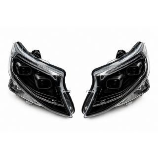 Frontscheinwerfer 2025 Design LED Black (für Vito, 2 Stk.) Mercedes Vito/V-class W447 2014-