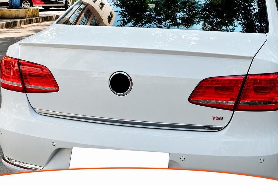 Volkswagen Passat B7 2012-2015 DPT Spoiler (für EU, Schwarz Hochglanz) Foto 1