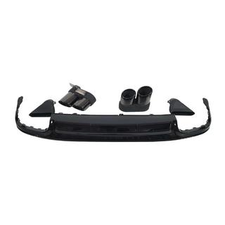 Heckdiffusor mit Endrohren S-Style Silver (für S / S-Line) Audi A6 C8 2018–2025