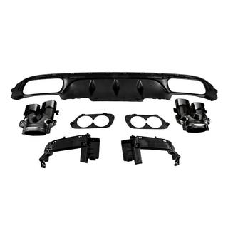 Heckdiffusor mit Auspuffendrohren E53-Design Black (für Base) Foto 4