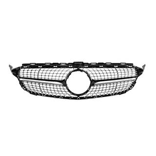 Frontgrill Diamond Black (für Avantgarde/AMG-Line/C43 AMG) Mercedes C-class W205 2014-2021 Foto 1