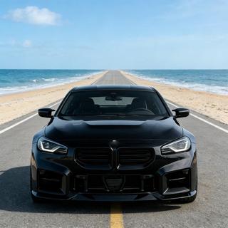 Frontlippe Lip V3 (für G87, Carbon) BMW 2 Series G42 2021- Foto 2