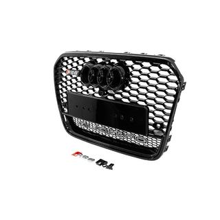 Schwarzer RS-Style Kühlergrill vorne mit Quattro-Schriftzug (2011-2014, für Kamera) Foto 2