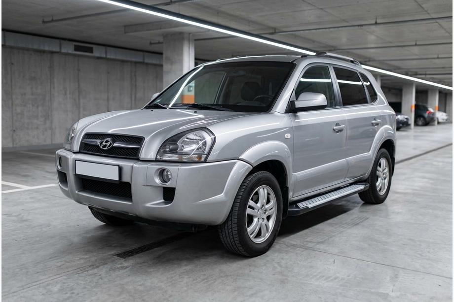 Hyundai Tucson JM 2004- Trittbretter Allmond Grey (2 Stk., Alu) Foto 1