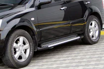 Kia Sorento I BL 2002-2009 Trittbretter Allmond Grey (2 Stk., Alu) Foto 1